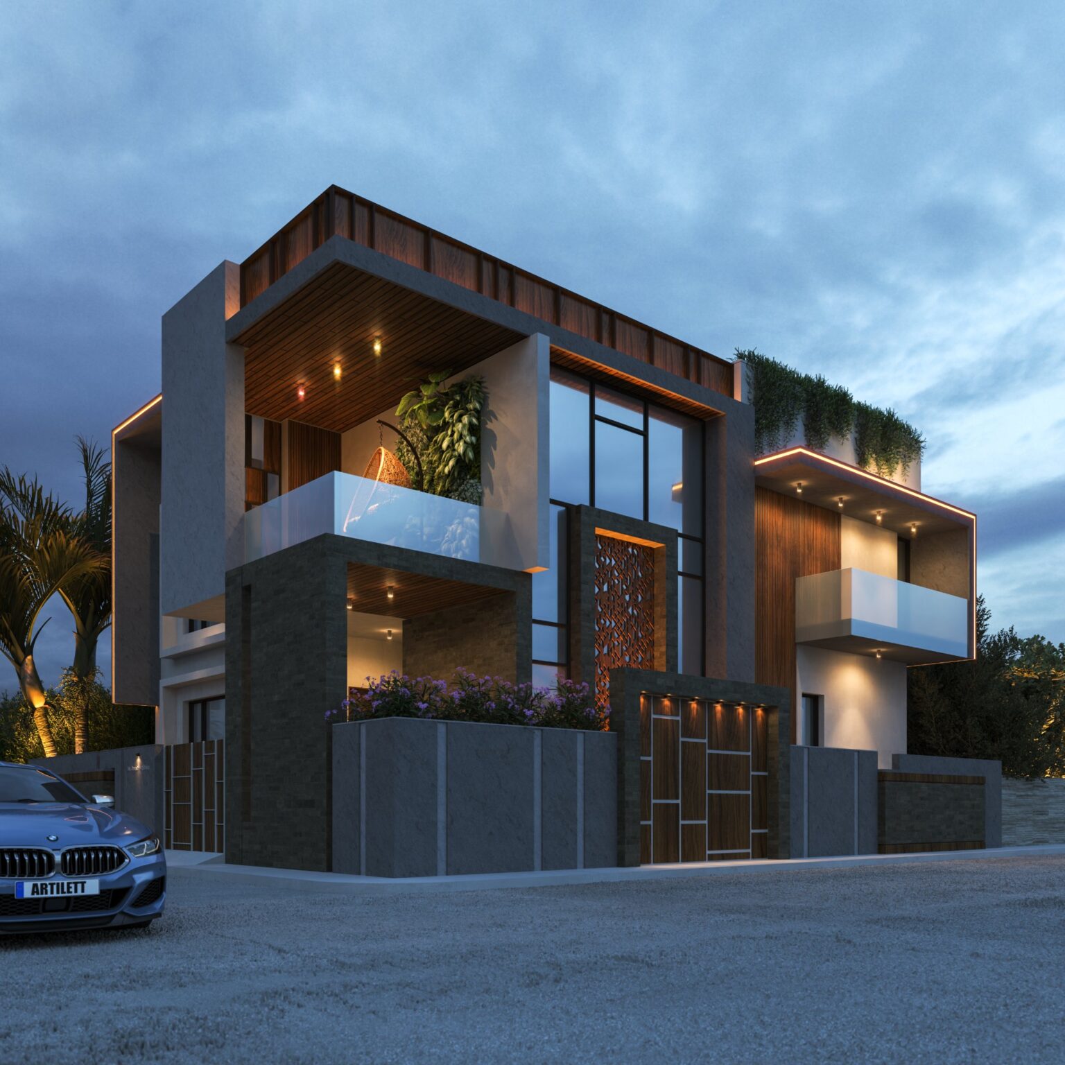 Corner House Architecture Design By Artilett Artilett