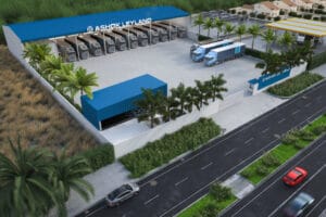 Bird's eye view of Artilett's architectural masterpiece for Ashok Leyland