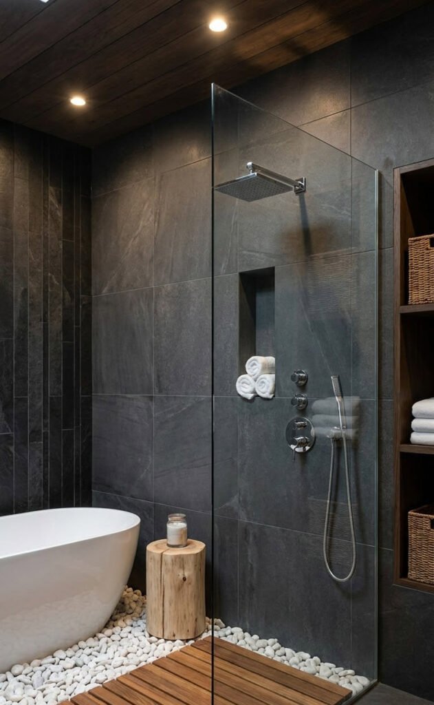 The Power of High Contrast in luxury bathroom design